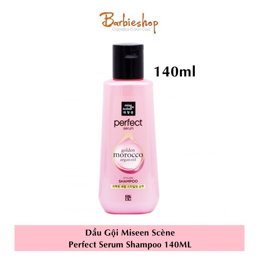 DẦU GỘI MISE EN SCÈNE PERFECT SERUM GOLDEN MOROCCO ARGAN OIL STYLING SHAMPOO 140ML