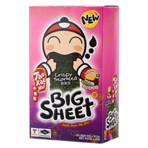 [4 Vị] Hộp 12 Gói Snack Rong Biển Tao Kae Noi Big Sheet Miếng 3.2gr - Thái Lan