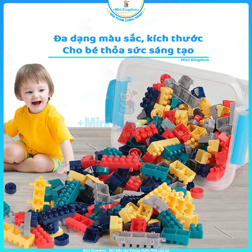 Bộ Xếp Hình 520 Chi Tiết, Bộ Lego Xếp Hình, Kích Thích Sáng Tạo, Rèn Luyện Tập Trung, Có Giấy Hướng Dẫn - MINI Kingdom