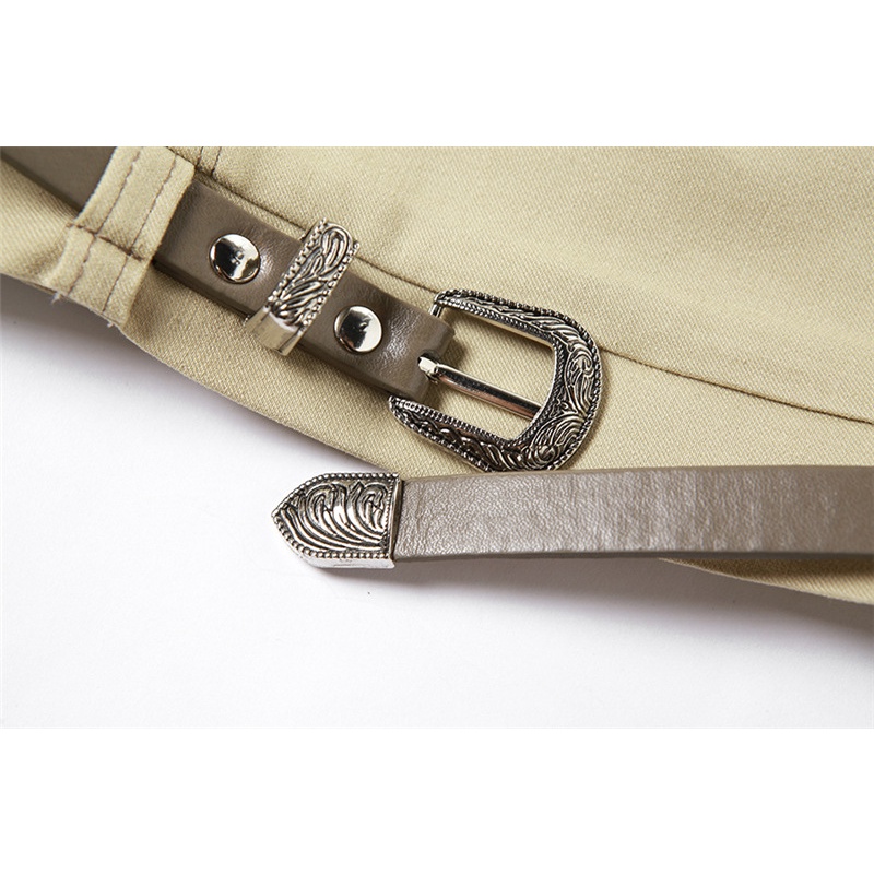 Áo Ống Phối Khóa Cài Thiết Kế Quyến Rũ Dành Cho Nữ