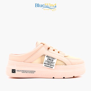 Giày Đạp Gót Nữ Hot Trend Da Trơn, Có Lỗ Thoáng Khí, Đế Cao Su Non Chống Trơn Trượt 68748