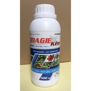 Phân bón Magie kẽm chai 0.5L, cây tốt nhanh, lá xanh dày