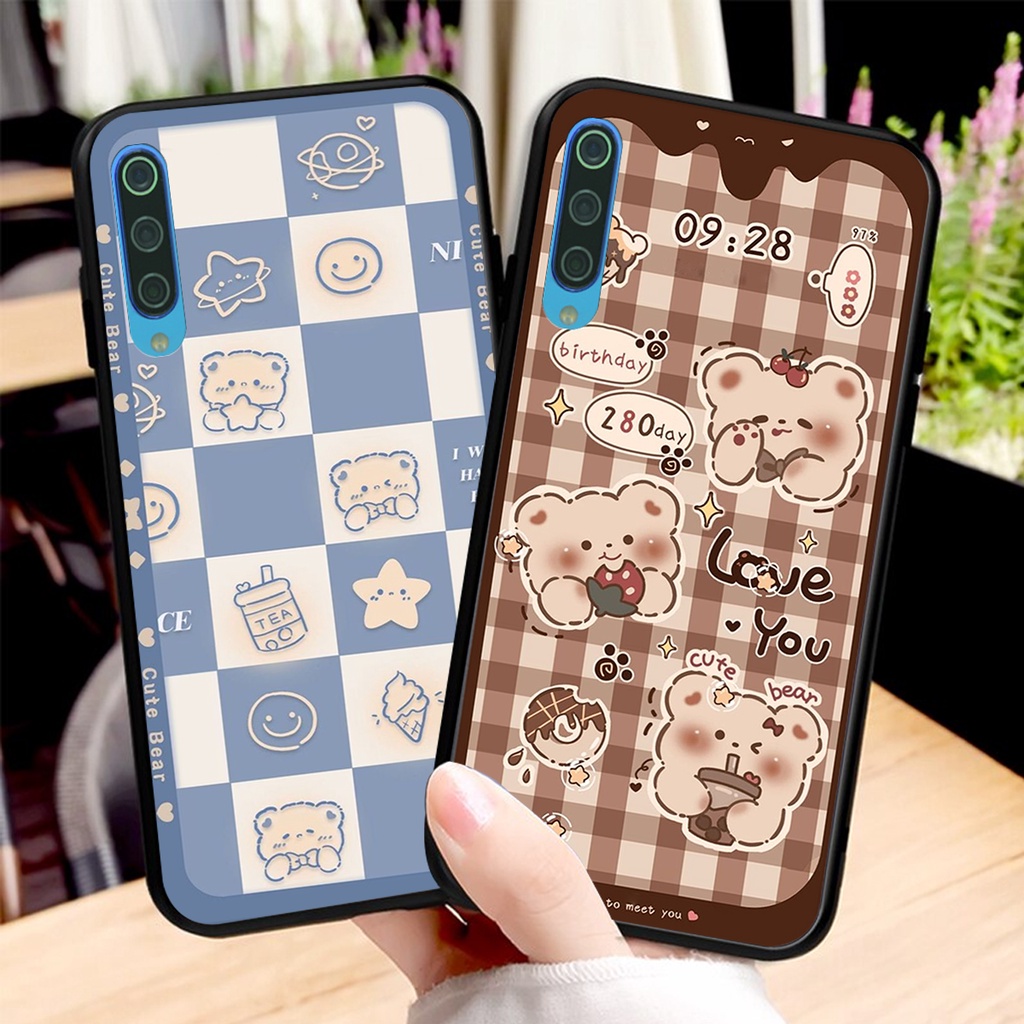 Ốp lưng Xiaomi MI 9 / MI 9 SE in hình 3D GẤU cute be@r, soda, happy day cực hot ,thời thượng
