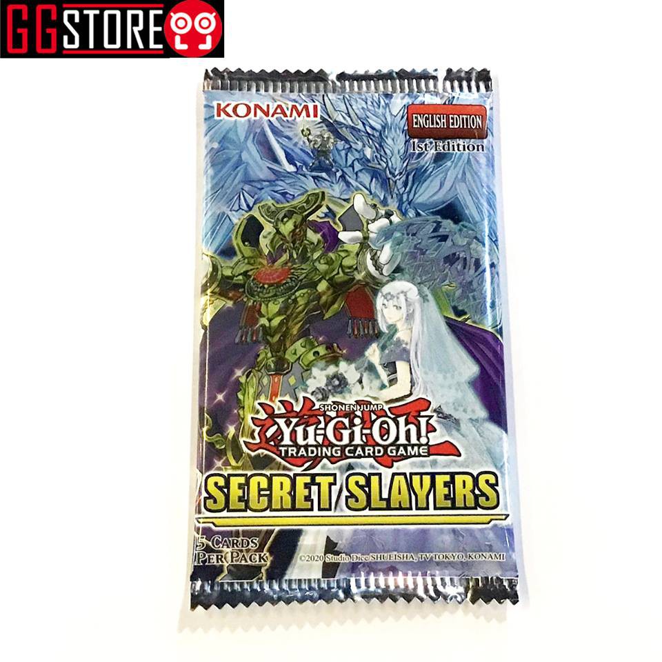Thẻ Bài Yugioh Chính Hãng - Gói Thẻ Bài SECRET SLAYERS Tiếng Anh (5 lá)