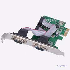 Card PCI Express ra COM cắm khe PCI Ex to 2 Cổng Com 9 chân lỗ