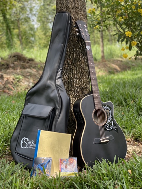 Đàn guitar acoustic DTY850 có lắp eq-Màu đen mờ