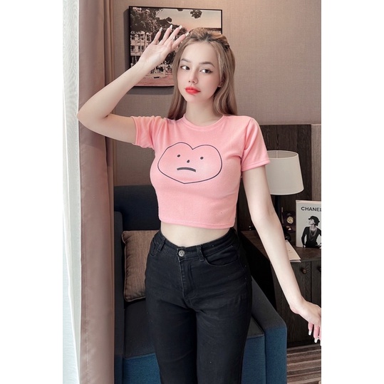 Áo thun croptop nhiều kiểu siêu xinh