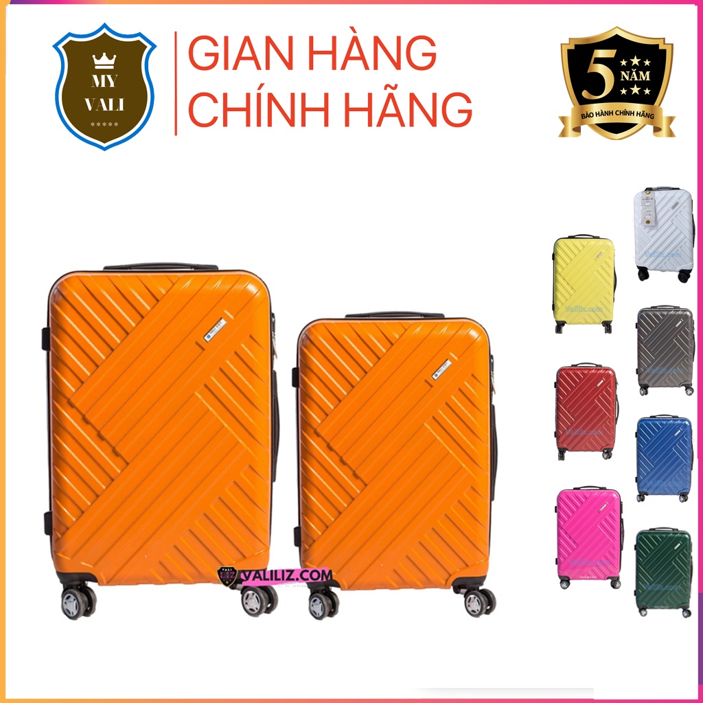 Vali kéo nhựa Vali du lịch thời thượng 20 Inch. Chống rạch móc, Va Đập, Trầy Xước Bảo Hành 5 Năm MYVALI 833