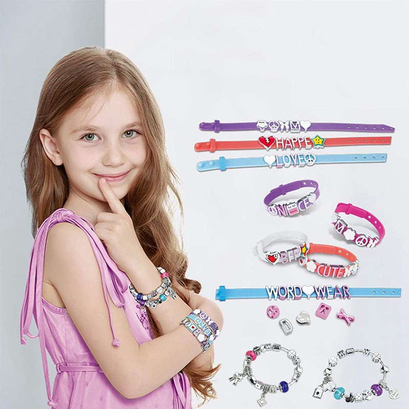 Diy Bracelet Set Innovative Toy Homemade Woven Letter Necklace