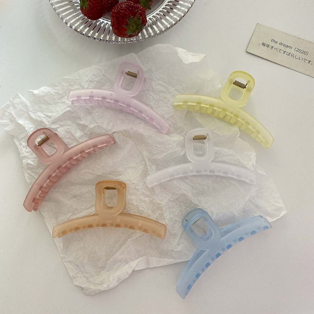 [Hàng mới về] Kẹp tóc càng cua bằng acrylic màu sắc ngọt ngào phong cách Hàn Quốc