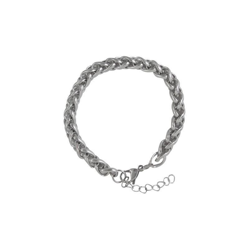 Vòng Tay Thép Titan Phong Cách hip hop Thời Trang Cá Tính Dành Cho Cặp Đôi