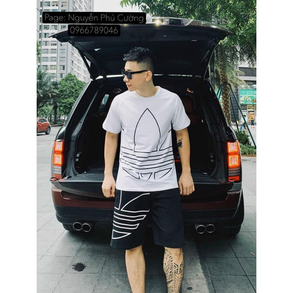 Bộ Thể Thao Hè ADDIDAT Nam Cánh Hoa 3 Màu Cotton Lạnh Co Dãn 4 Chiều Lịch Sự