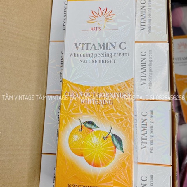 Gel tẩy da chết vitamin c an toàn dành cho damặt