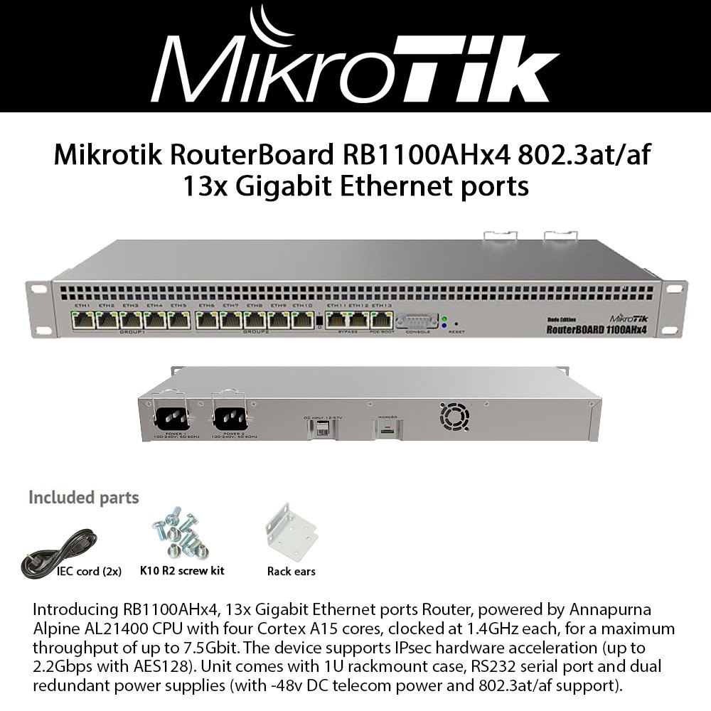 MikroTik RB1100AHx4 (RB1100x4):