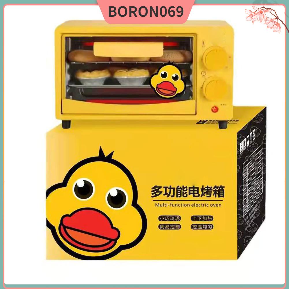 Lò nướng mini 12L 700W Mặt bàn Đa năng hoa văn dễ thương cho bếp gia đình Boron069