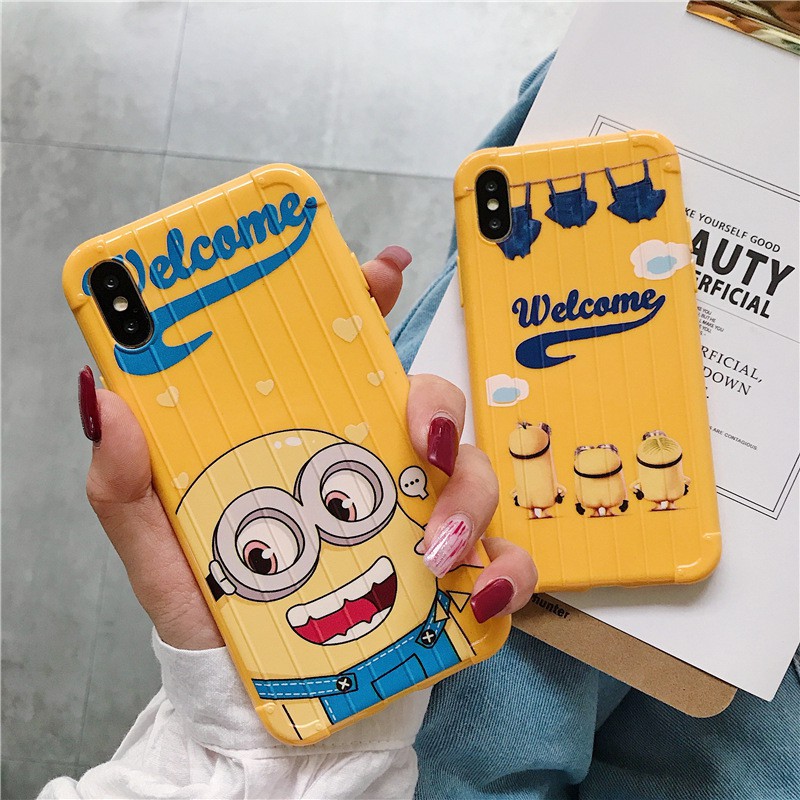 Ốp lưng Iphone FREESHIP 50K MINION mắt bự silicone TPU cho iPhone 6/6s/6plus/6sPlus/7Plus/8Plus/X/Xs