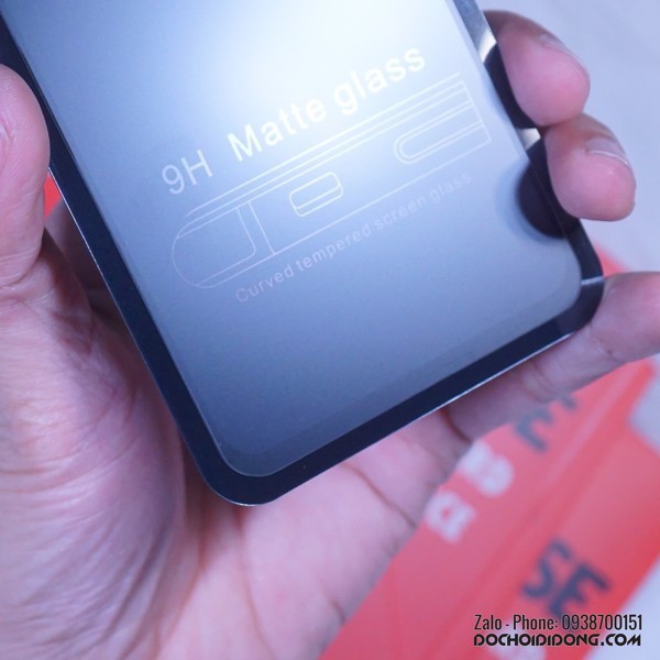 Miếng dán cường lực nhám Samsung A60 Zacase full màn hình chống vân tay