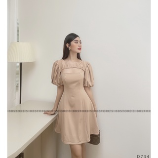  [BBSTORE'S] Đầm Xoè Khoét Ngực - D734