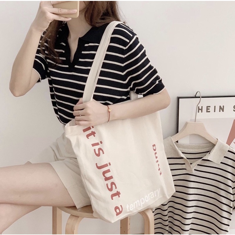 Áo Len Kẻ Sọc Polo Chất Mềm Mát | BigBuy360 - bigbuy360.vn