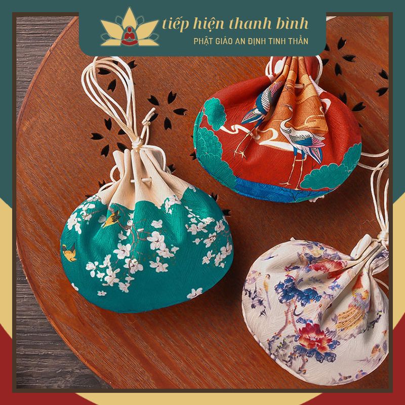 Túi Thơm Vải Gấm Sang Trọng Hà Bao May Mắn Cổ Trang Cosplay