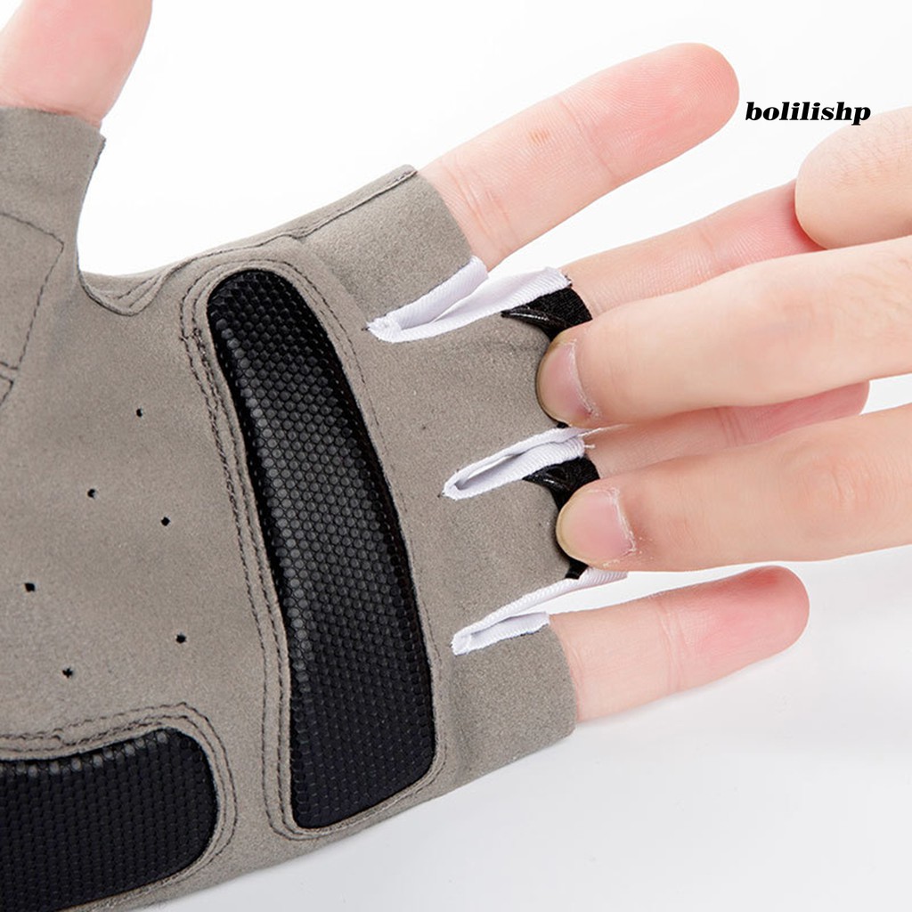 1 Đôi Găng Tay Nửa Ngón Chống Trượt Thoáng Khí Dùng Đạp Xe MTB
