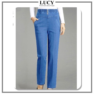 Quần jean nữ cạp chun LUXY V193 chất đẹp co giãn 4 chiều đủ size từ 40kg-80kg