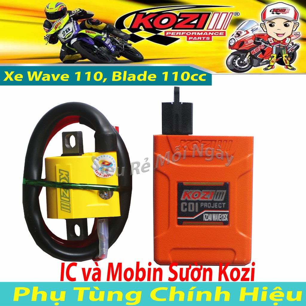 Combo IC và Mobin Sườn Kozi độ mở tua Wave A 2017