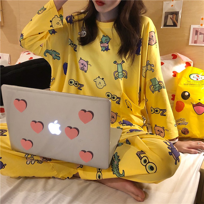 Set ulzzang đồ ngủ ZOO DN012 (có ảnh thật)