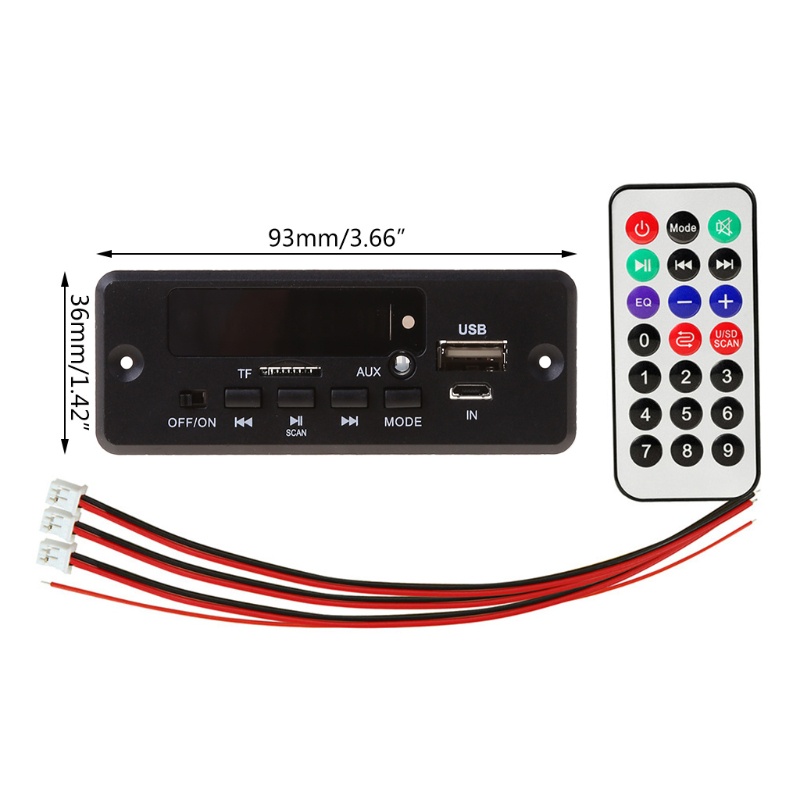 Bảng Mạch Khuếch Đại Âm Thanh Bluetooth Kỹ Thuật Số Utake Dc12V Mp3 2x3w Có Thể Sạc Lại Usb Aux