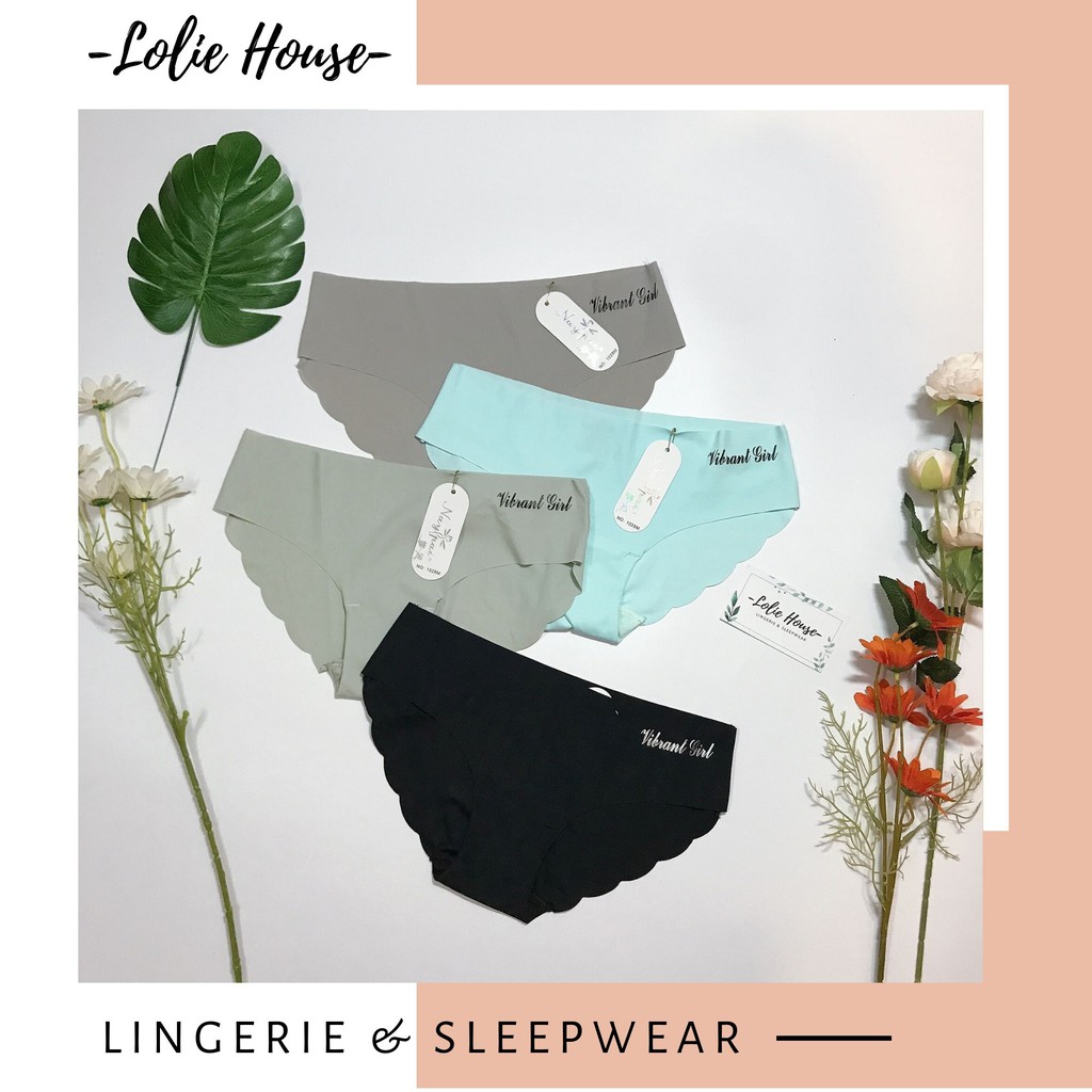[Mã WASTDEP giảm 5K đơn bất kì] Quần lót nữ su đúc cotton không viền không đường may viền lượn sóng LOLIE HOUSE - QL4 | BigBuy360 - bigbuy360.vn
