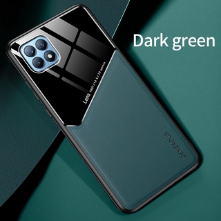 Ốp lưng OPPO A93 A91 A73 A15s A15 A53 A32 A33 A31 A52 A72 A92 A91 A9 2020 Ốp Lưng PC Sang Trọng Da TPU Silicone Xe Ô Tô Từ Tính Giá Đỡ Kết Cấu Bảo Vệ Mặt Sau