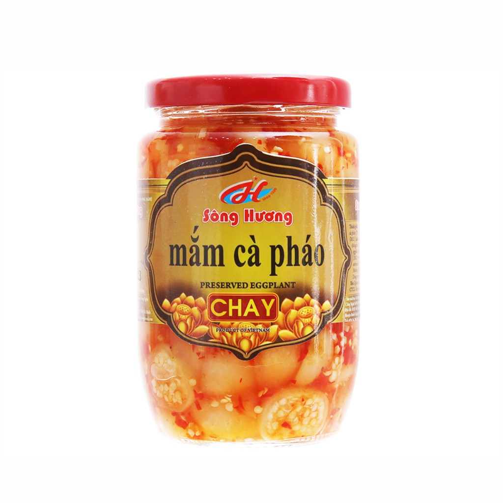 2 Hũ Mắm Cà Pháo Chay Sông Hương Foods Hũ 390g - Ăn kèm cơm , bún , phở , mì tôm , ăn vặt , thịt nướng