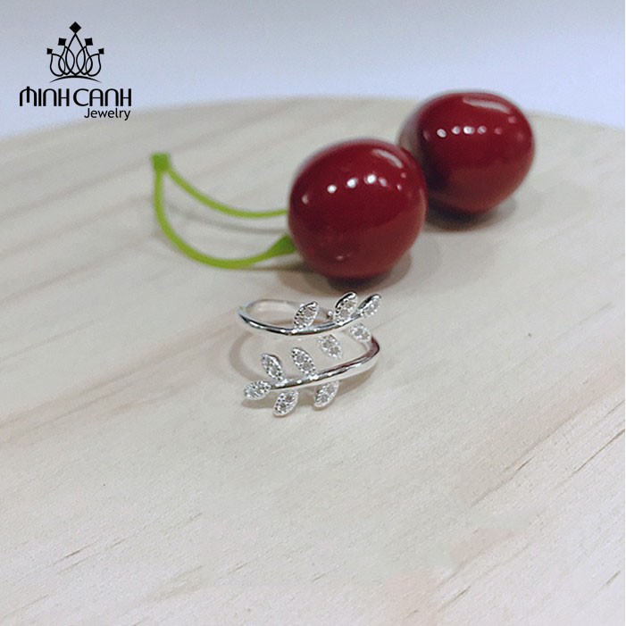 Nhẫn Bạc Nữ Hình Chiếc Lá Dạng Hở Freesize - Minh Canh Jewelry