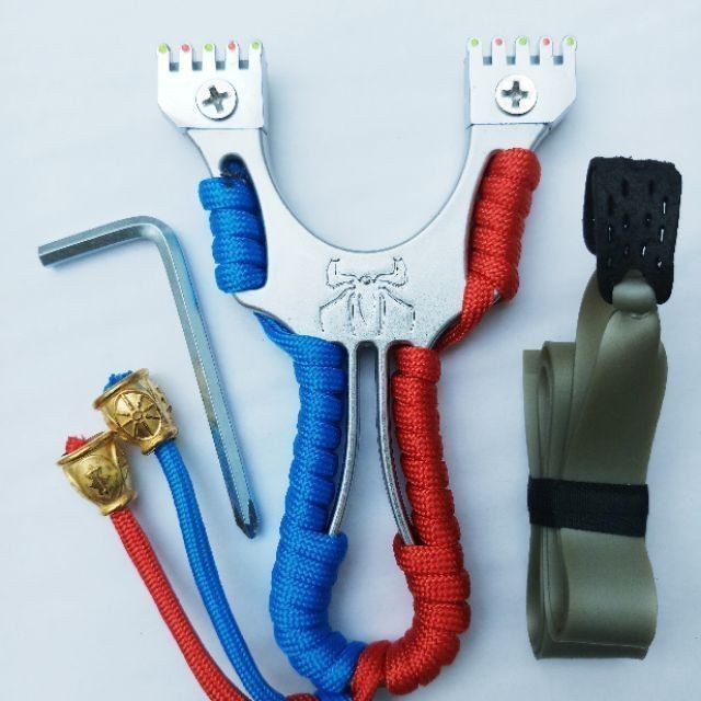 NÁ CAO SU NHÊN XOÁY ỐC KIM LOẠI CHẠC 7.5 - 2 BỘ DÂY NÁ CAO SU