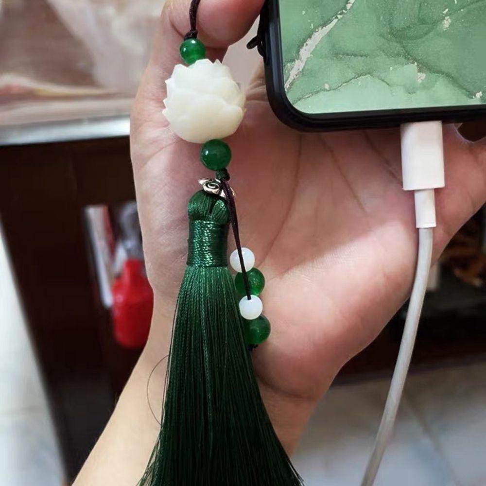 DARNELL Mobile Dây Đeo Điện Thoại Dạng Bện Hình Hoa Sen Bồ Đề Hóa Trang Sáng Tạo