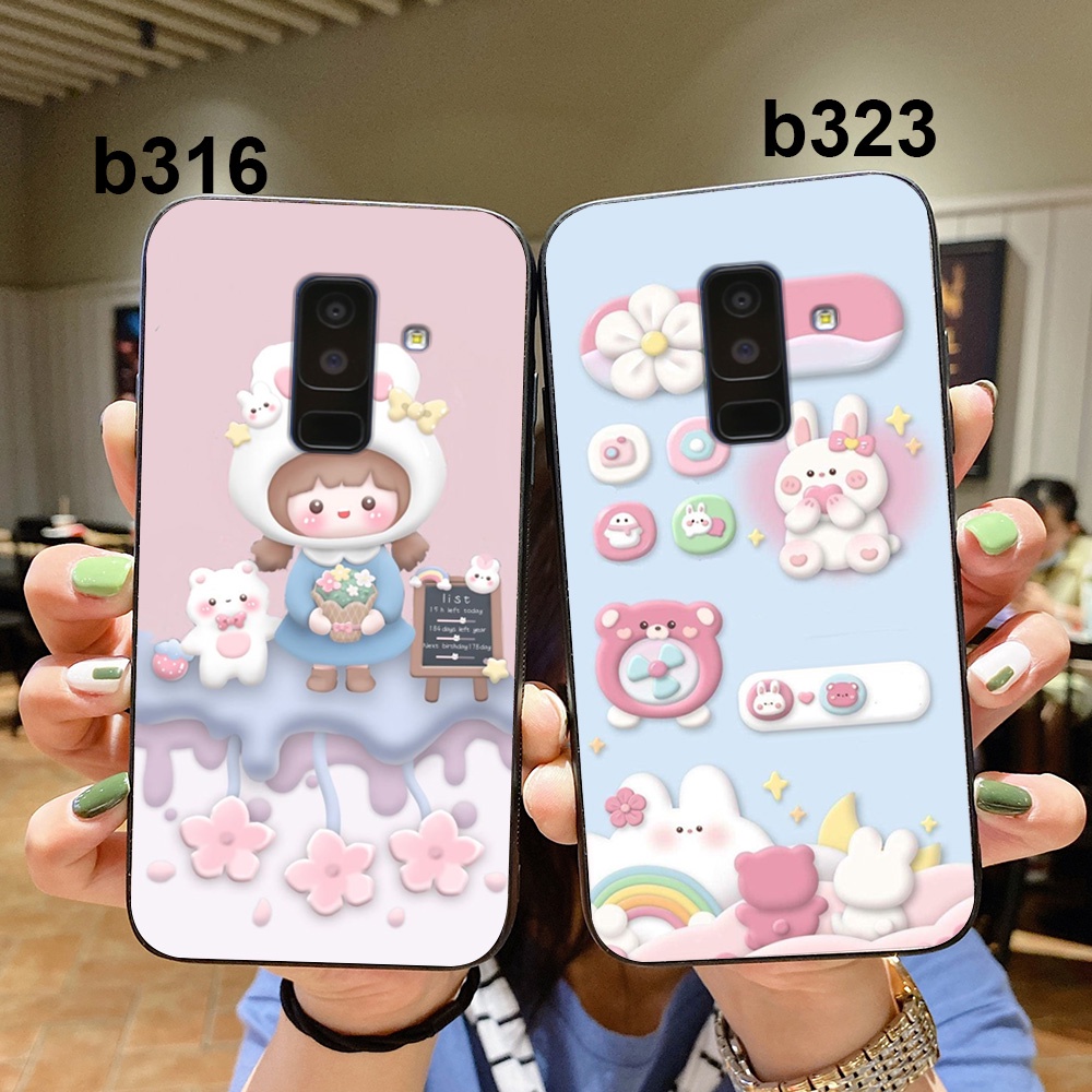 Ốp lưng điện thoại Samsung a6 2018 / ss a6 plus / ss j8 in hình 3d hot chen cute dễ thương