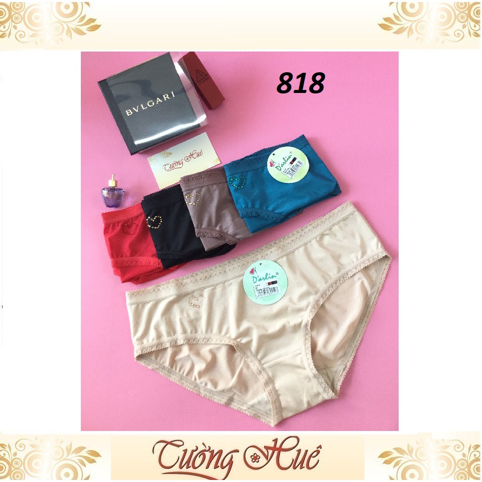 Quần lót nữ Darlin DL818 trơn tim.