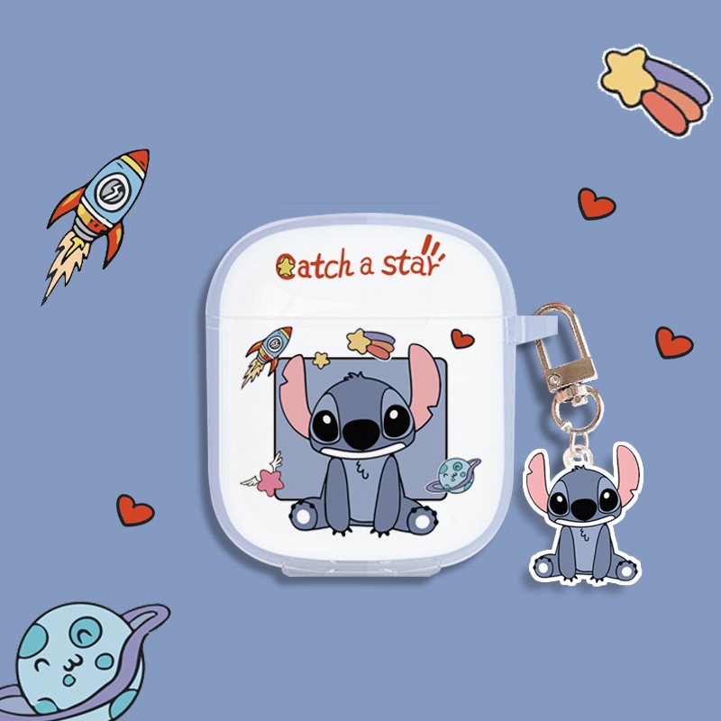 Vỏ Bảo Vệ Hộp Sạc Tai Nghe Havit i97 Mềm Họa Tiết Gấu Và Dâu Tây Dễ Thương