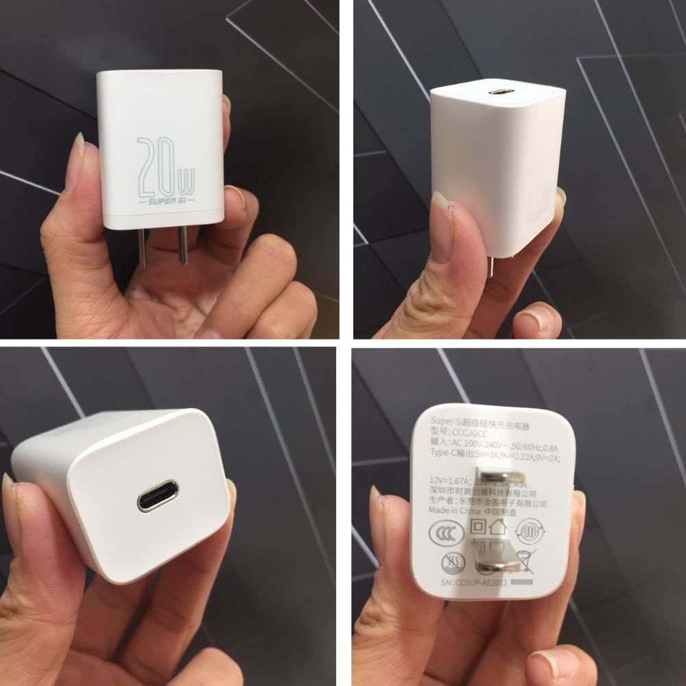 Củ sạc nhanh 20W Type C Baseus Super Si CCSUP-A01 / A02 dành cho iphone , samsung , xiaomi , oppo chính hãng