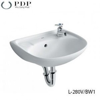 Chậu Rửa Lavabo Inax L-280V Treo Tường Cỡ Nhỏ, Bảo Hành Chính Hãng 2 năm