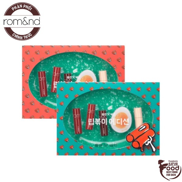 [ROMAND X BAEMIN][PHIÊN BẢN GIỚI HẠN] Set 6 Sản Phẩm Trang Điểm Xinh Xắn Romand Lip-Bokki Edition [6 Items]