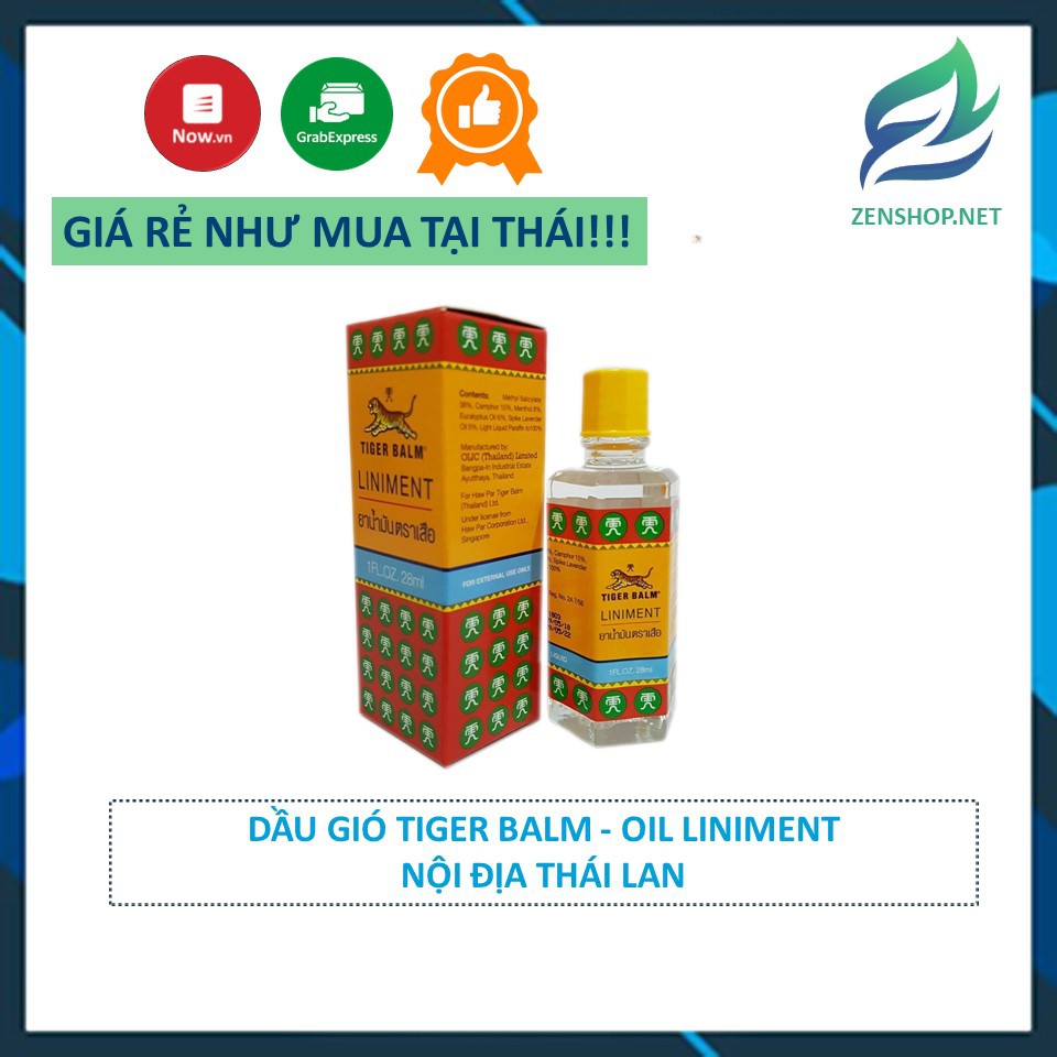 Dầu Xoa Bóp Nhức Mõi Tiger Balm Liniment Thái Lan