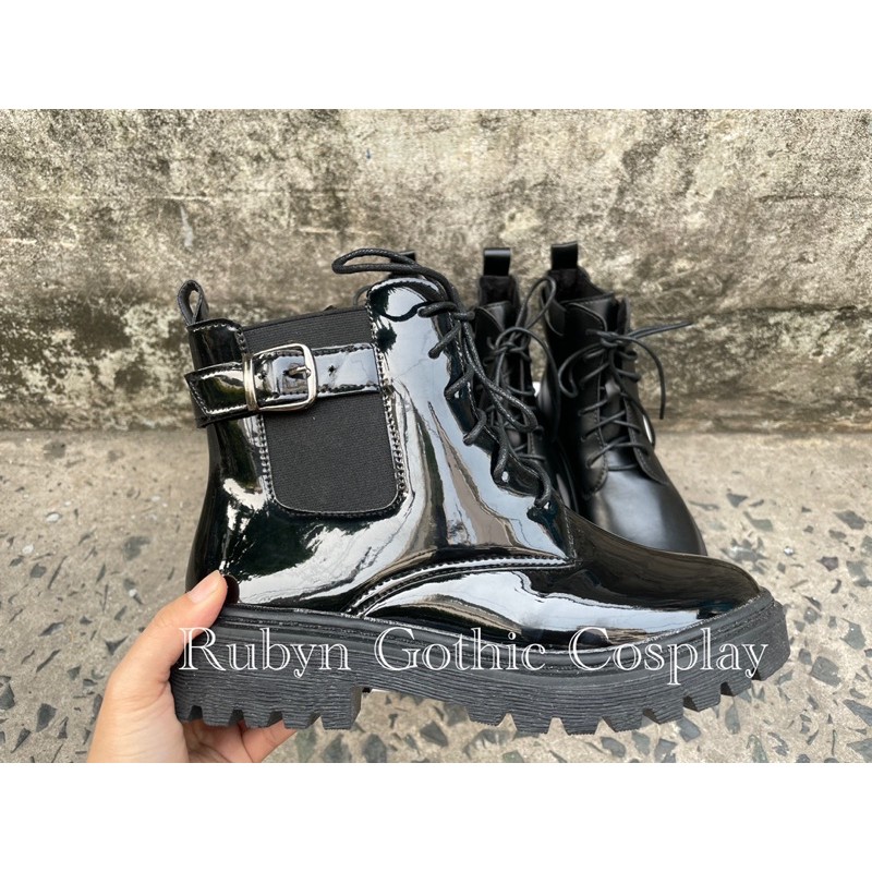 [Video+Ảnh Thật] [ Size 1.5 ]🔥Giày Boots Chiến Binh Mẫu mới 2021 ( BÓNG và NHÁM ) Size 35 - 40 | BigBuy360 - bigbuy360.vn