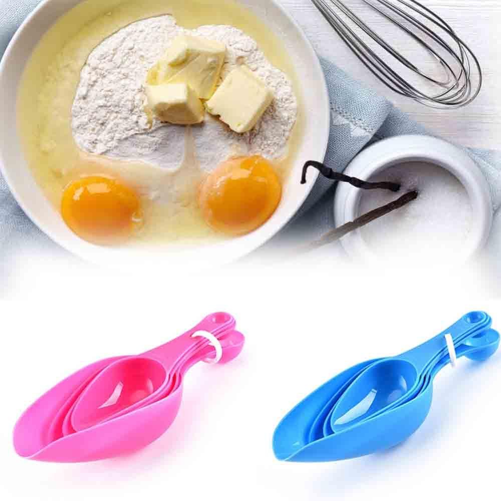 Muỗng Múc Bột Bằng PP Màu Sắc Tươi Sáng 4 Kích Cỡ Tiện Dụng Cho Nhà Bếp