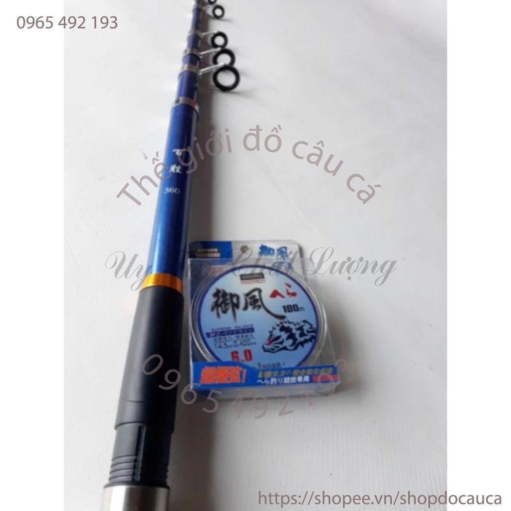 Cần câu rút shimano 3m6 tặng kèm cước dài 100m ( rẻ vô địch )