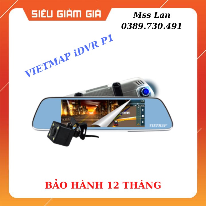 Camera Hành Trình Ô Tô VIETMAP iDVR P1 3G WiFi Vừa Dẫn Đường Vừa Ghi Hình Trước Sau Giám Sát Trực Tuyến Quản Lý Xe Từ Xa