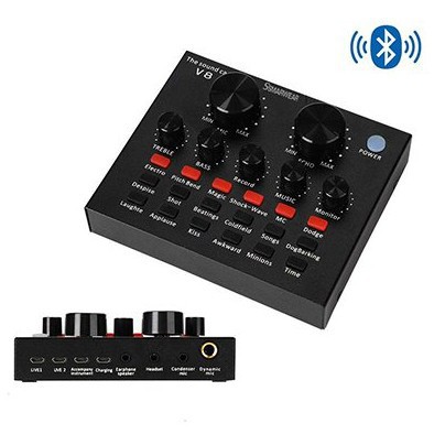 Bộ sound card V8 chính hãng BH 12 tháng [Chính hãng BH 1 đổi 1]