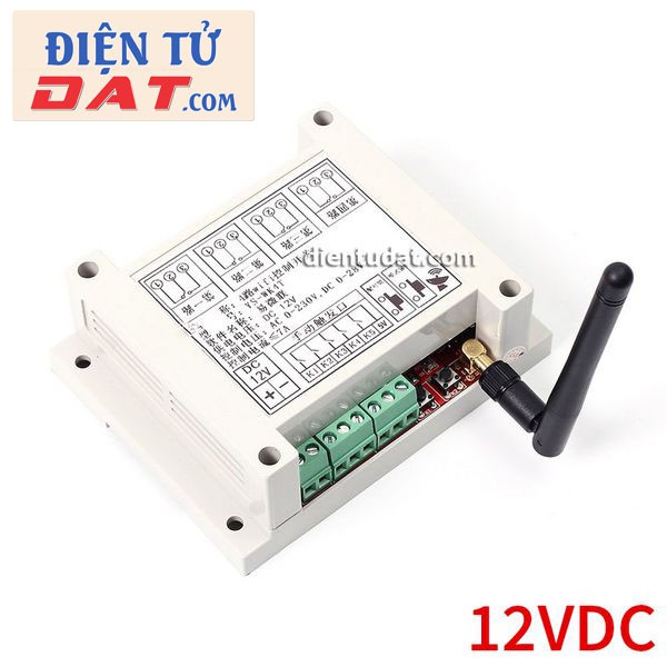 Mạch Điều Khiển 4 Relay Qua Wifi 12VDC - Dùng APP