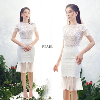 Đầm ren trắng