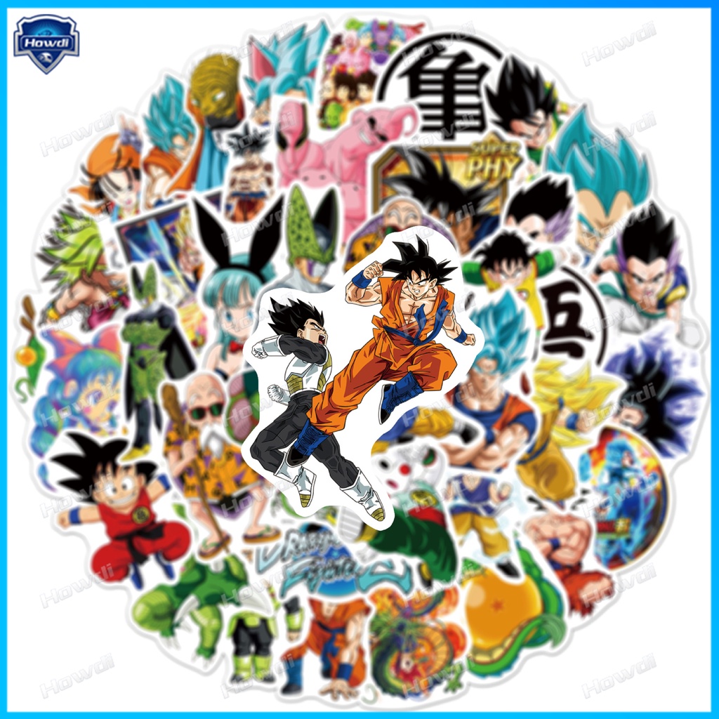 Miếng Dán Trang Trí Mũ Bảo Hiểm / Xe Mô Tô Chống Thấm Nước Hoạ Tiết Anime DRAGON